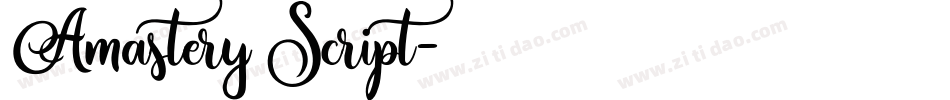 Amastery Script字体转换